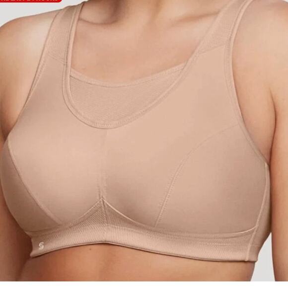 NWOT Glamorise Sport No-Bounce Camisole Sport Bra Wire Free 1066 Size 38F - Picture 1 of 9